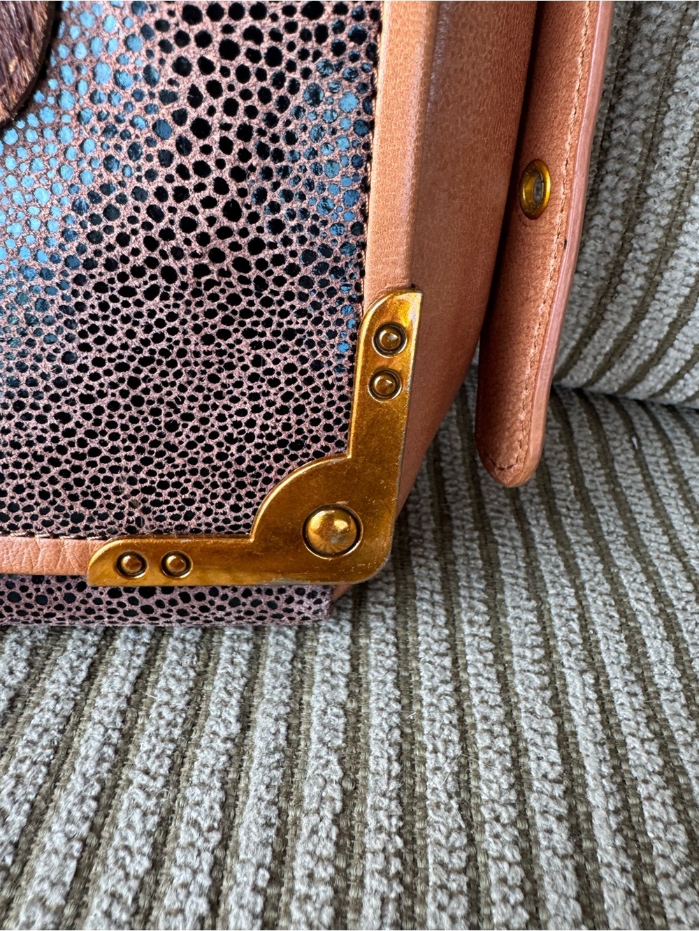 Sharif Vintage Celestial Stingray Sun & Moon Crossbody Bag - Rare - Picture 3 of 16